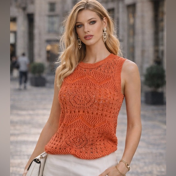 ESQUALO Tops - Esqualo Knit Sleeveless Top Lined NWOT